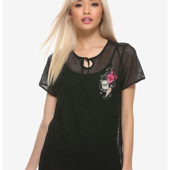 Harry Potter Mesh Top – Potion Embroidery, Girls M - Picture 2 of 9